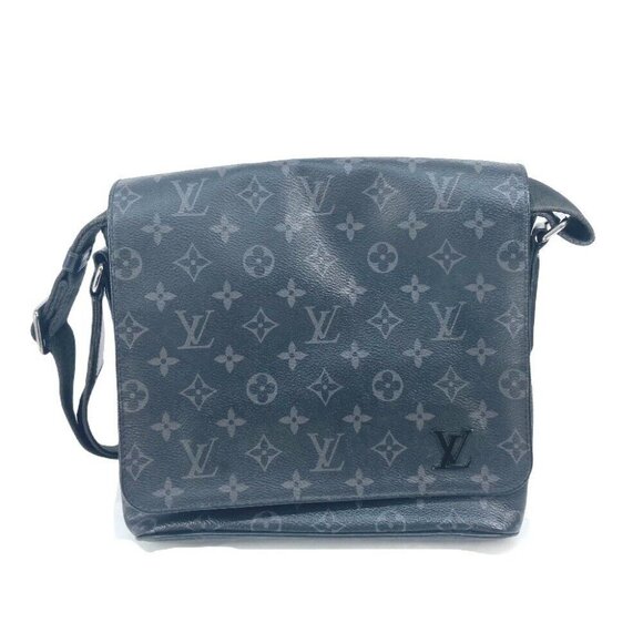 LOUIS VUITTON M45272 MonogramEclipse District PM Bag Crossbody Flap Shoulder Bag